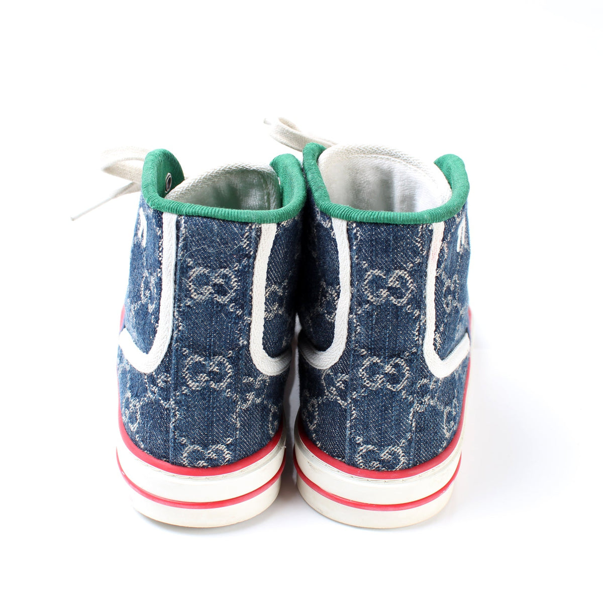 1977 Tennis Shoes High Top Denim Size 37 lbcase