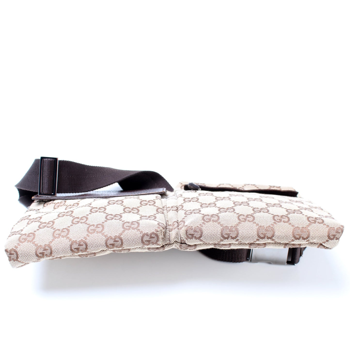 28566 GG Canvas Waist Bag lbcase