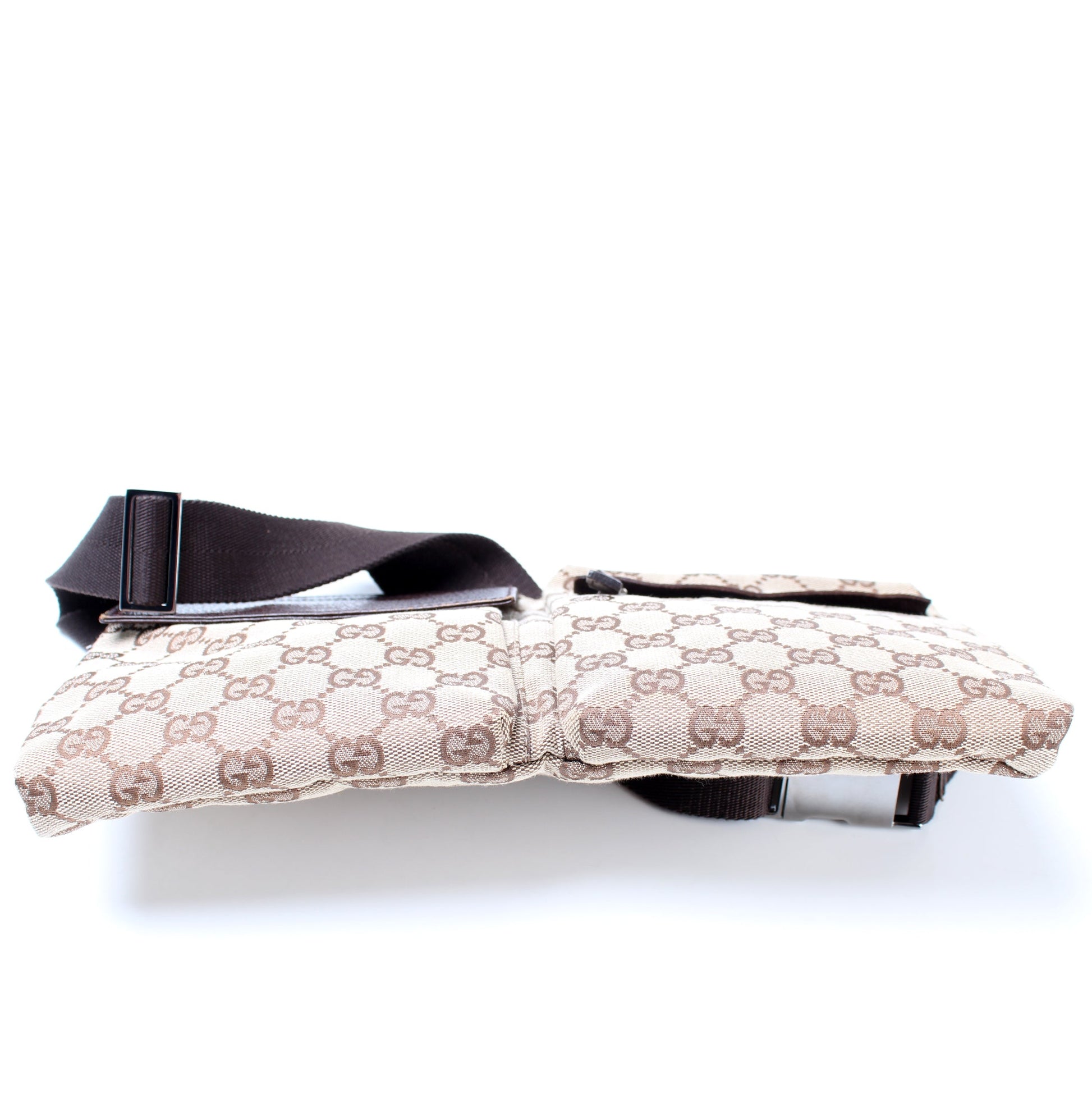 28566 GG Canvas Waist Bag lbcase