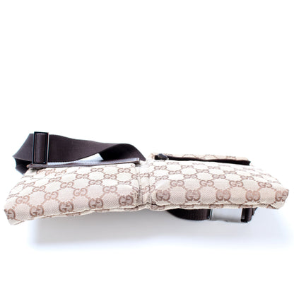 28566 GG Canvas Waist Bag lbcase