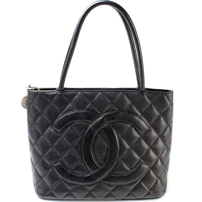Medallion Tote Caviar 6M