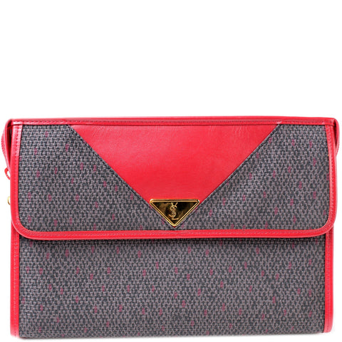 Vintage Canvas Clutch