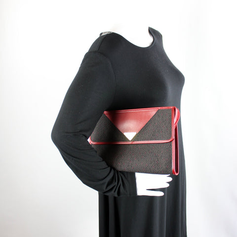 Vintage Canvas Clutch