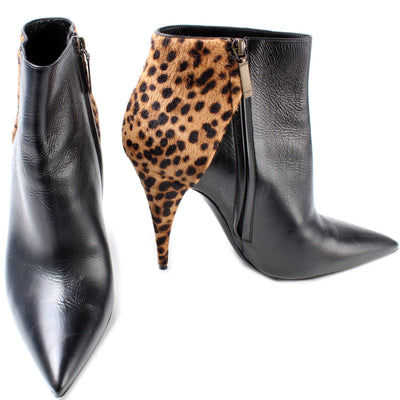 Kiki 85 Leopard Ankle Boots Size 39.5