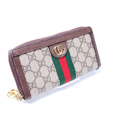 523154 GG Supreme Ophidia Zip Wallet lbcase