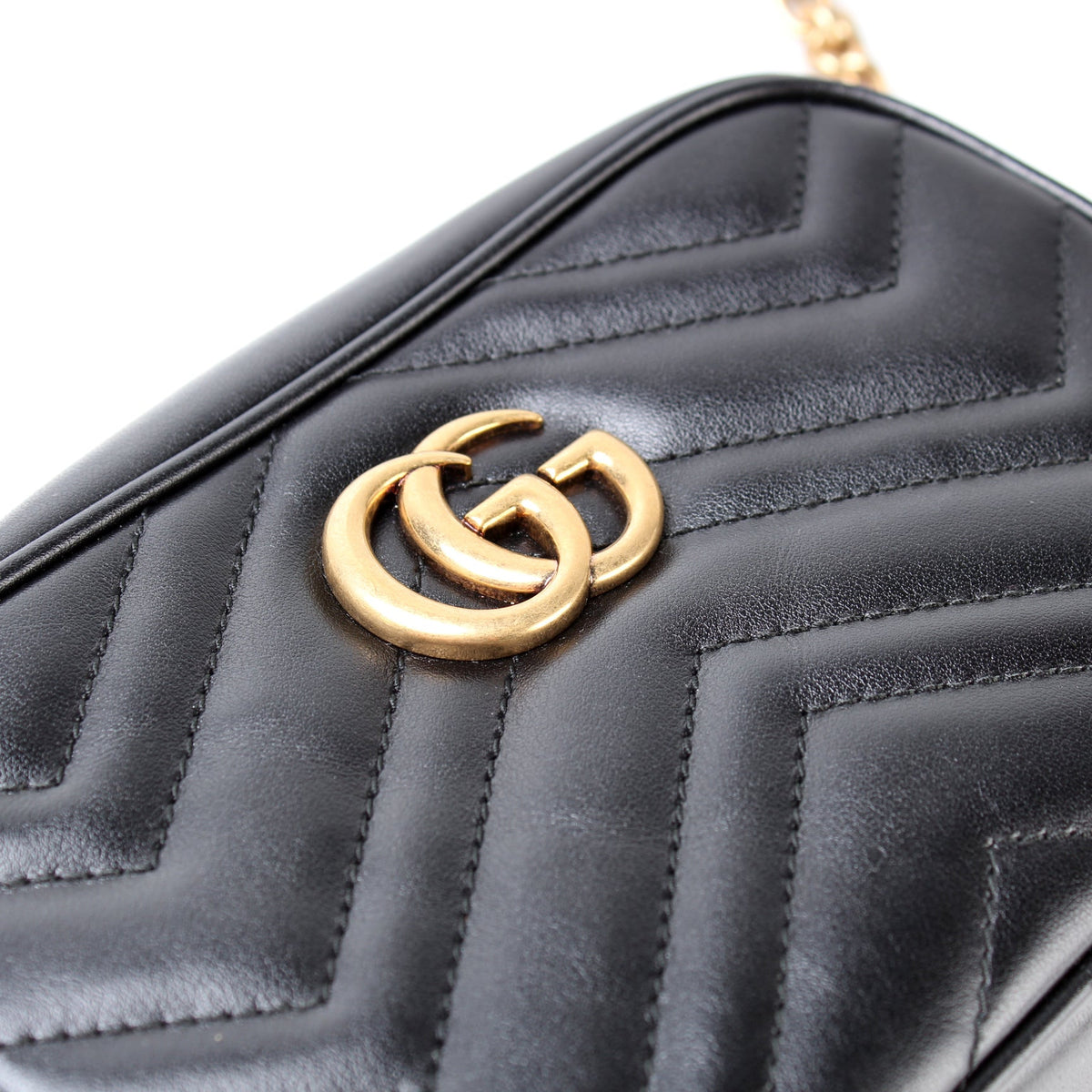 448065 GG Marmont Mini Camera Bag lbcase