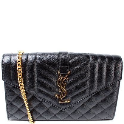 Chain Wallet Mix Matelasse