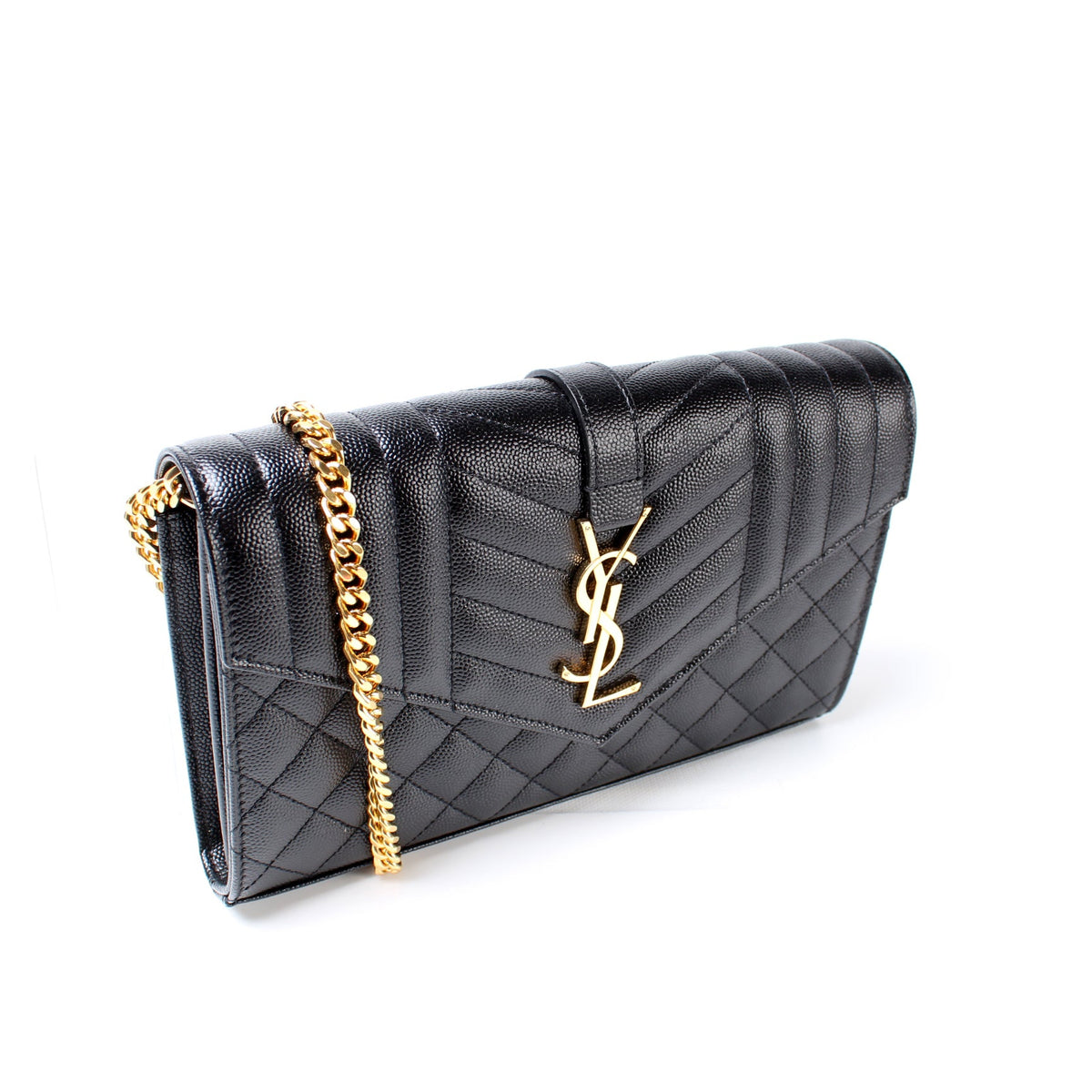Chain Wallet Mix Matelasse