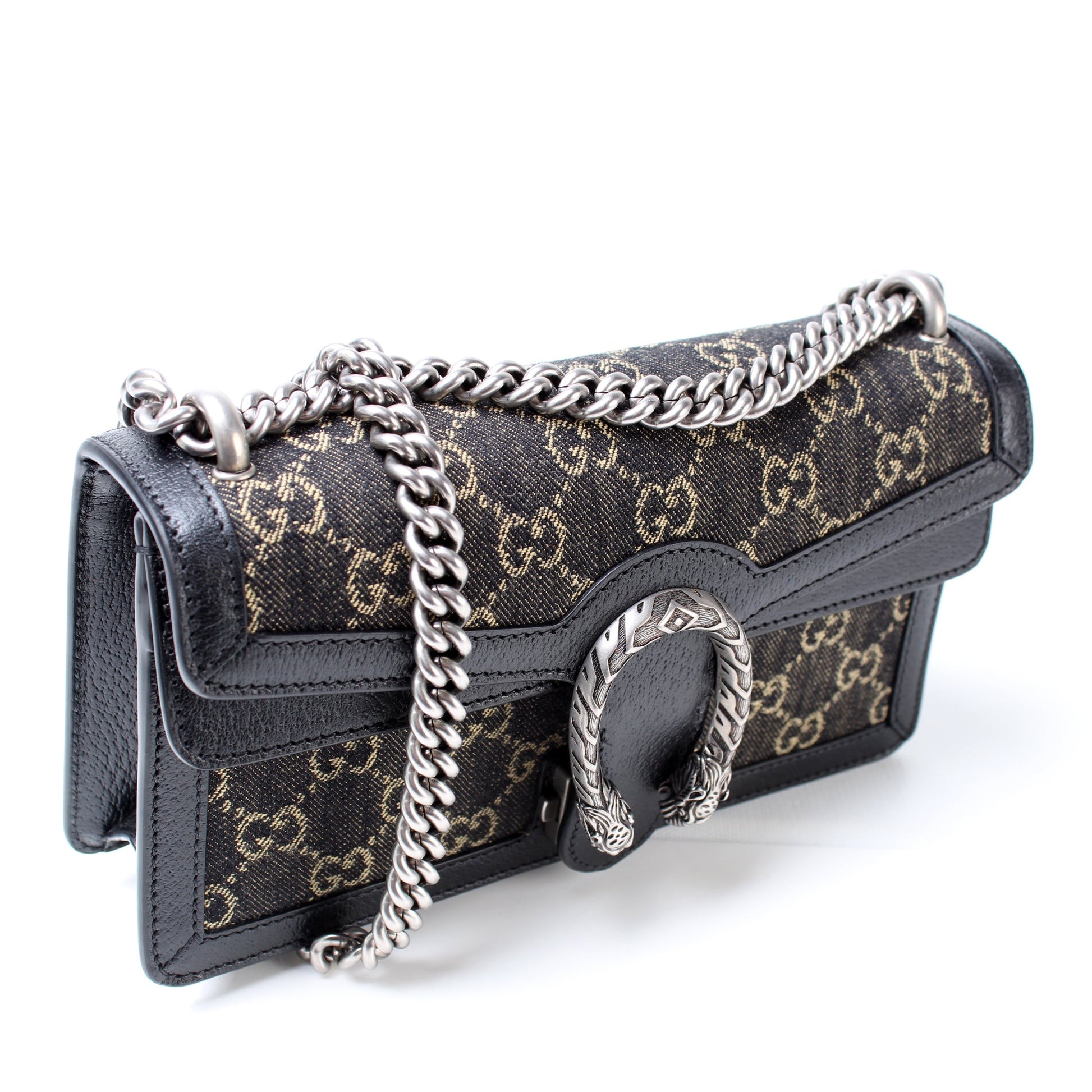 499623 Dionysus Small GG Denim lbcase