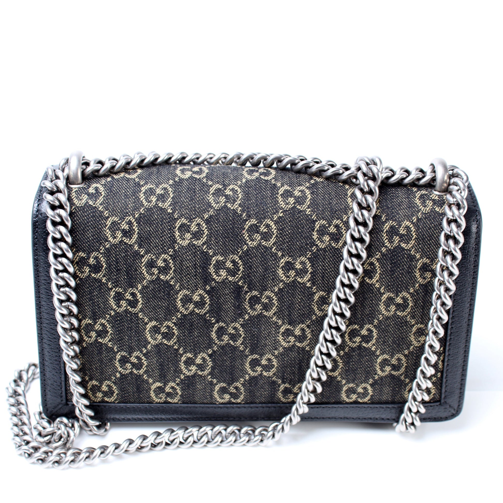 499623 Dionysus Small GG Denim lbcase