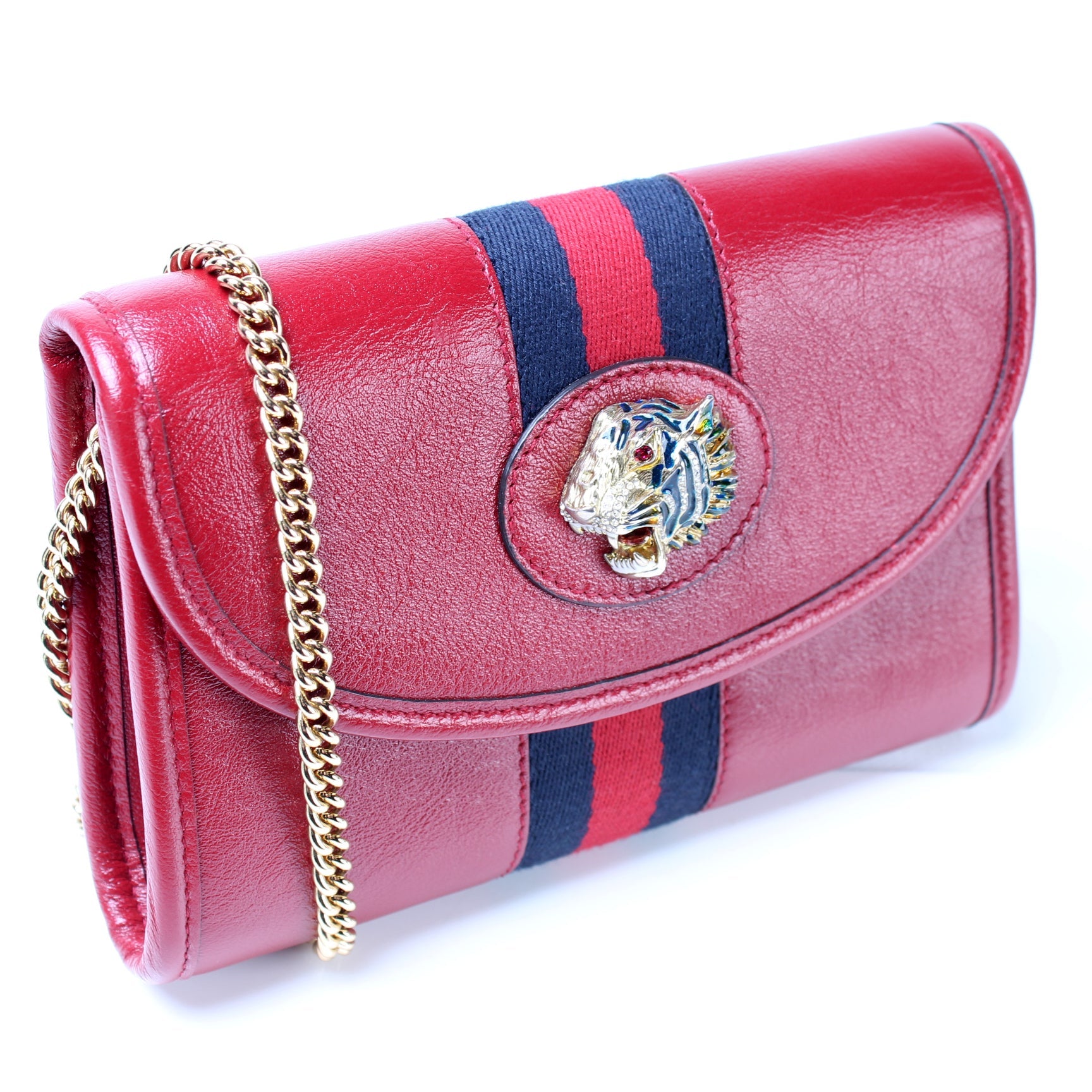 573797 Rajah Web Mini Bag Leather lbcase