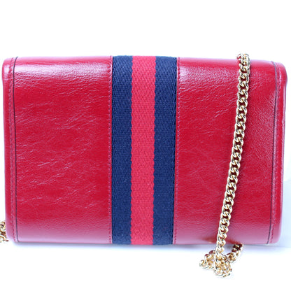 573797 Rajah Web Mini Bag Leather lbcase