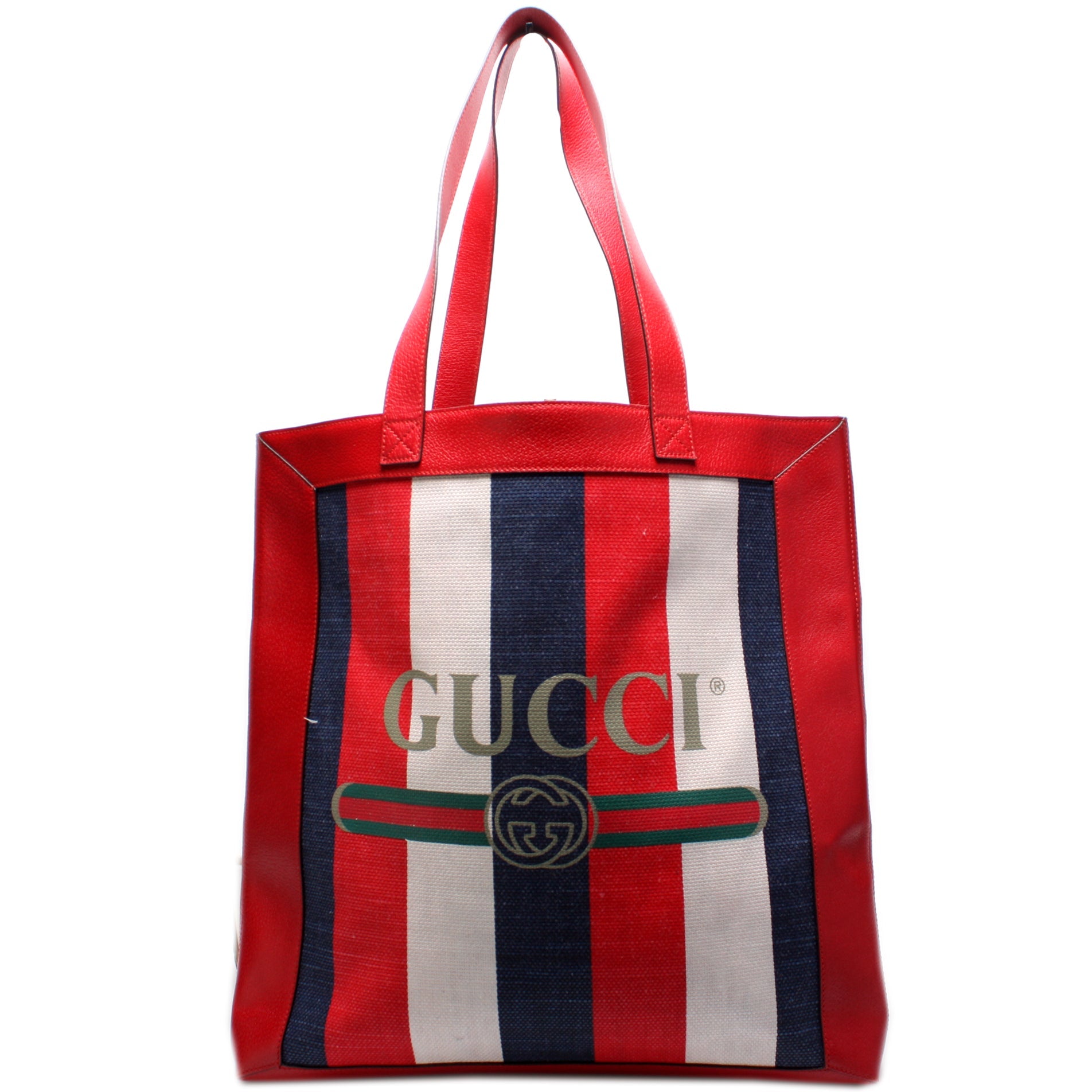 523781 Logo Striped Tote lbcase