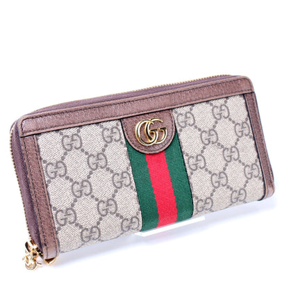 523154 GG Supreme Ophidia Zip Wallet lbcase