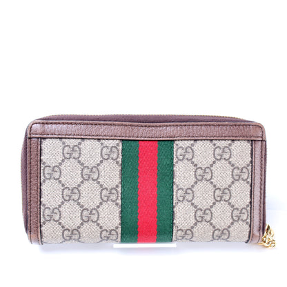 523154 GG Supreme Ophidia Zip Wallet lbcase
