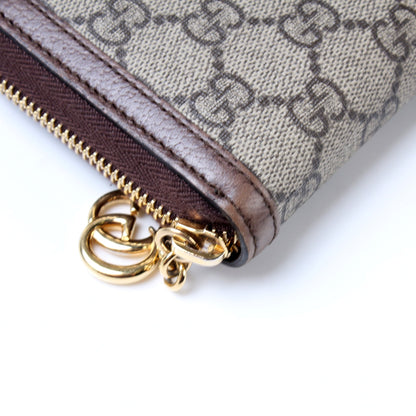 523154 GG Supreme Ophidia Zip Wallet lbcase