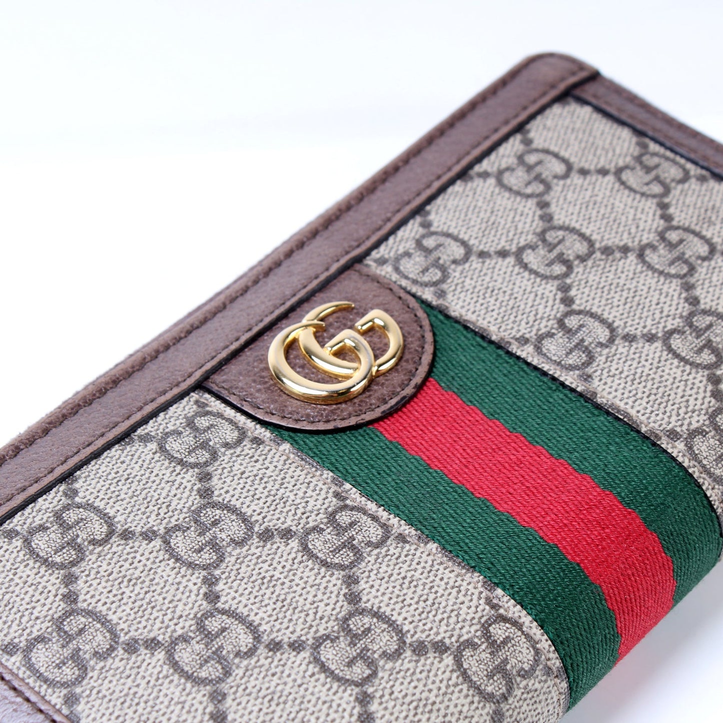 523154 GG Supreme Ophidia Zip Wallet lbcase