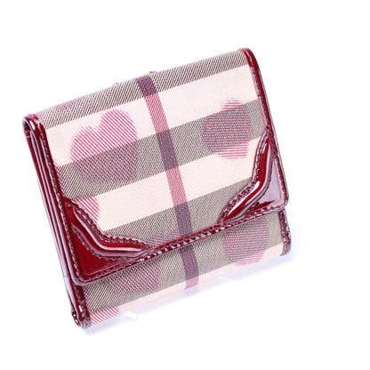 Nova Check Hearts Compact Wallet