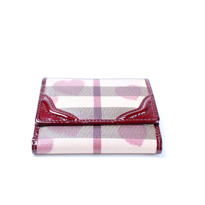 Nova Check Hearts Compact Wallet
