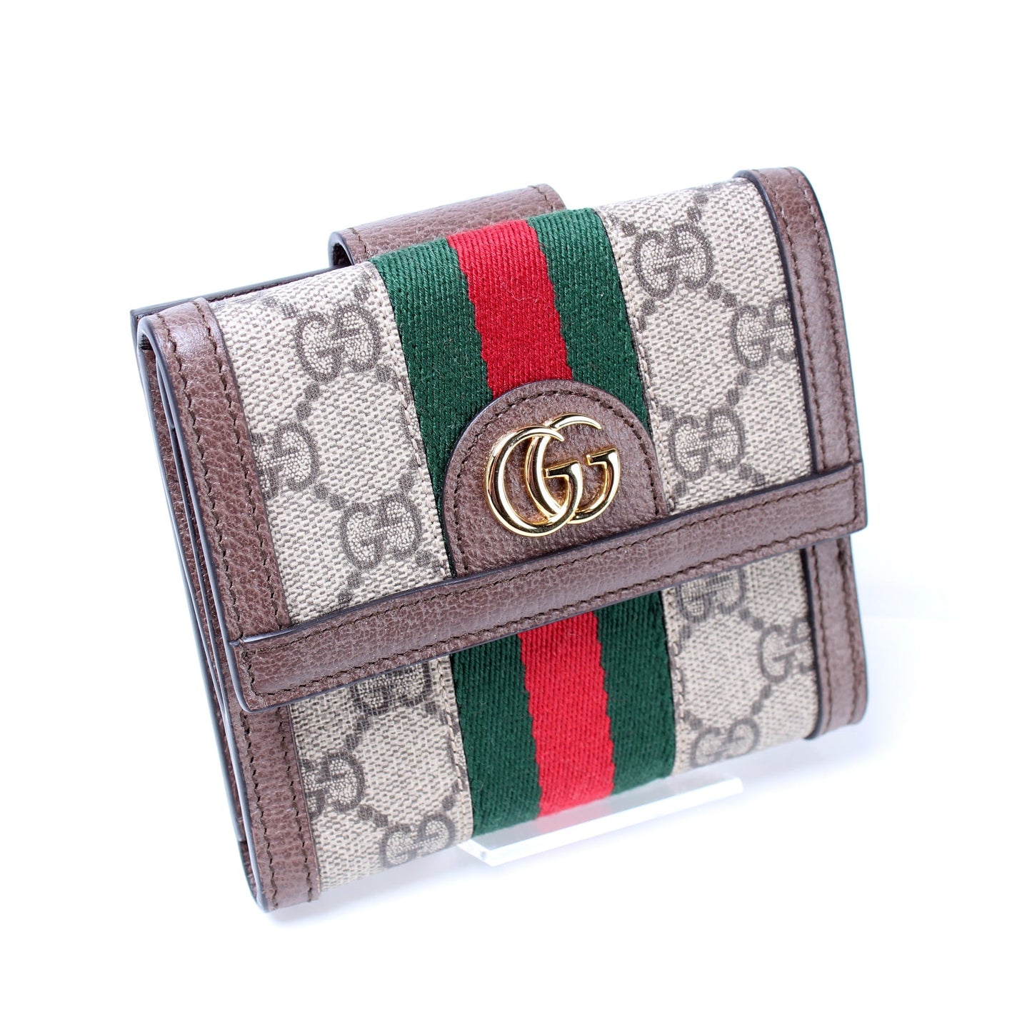 523173 Ophidia GG Supreme French Flap Wallet lbcase