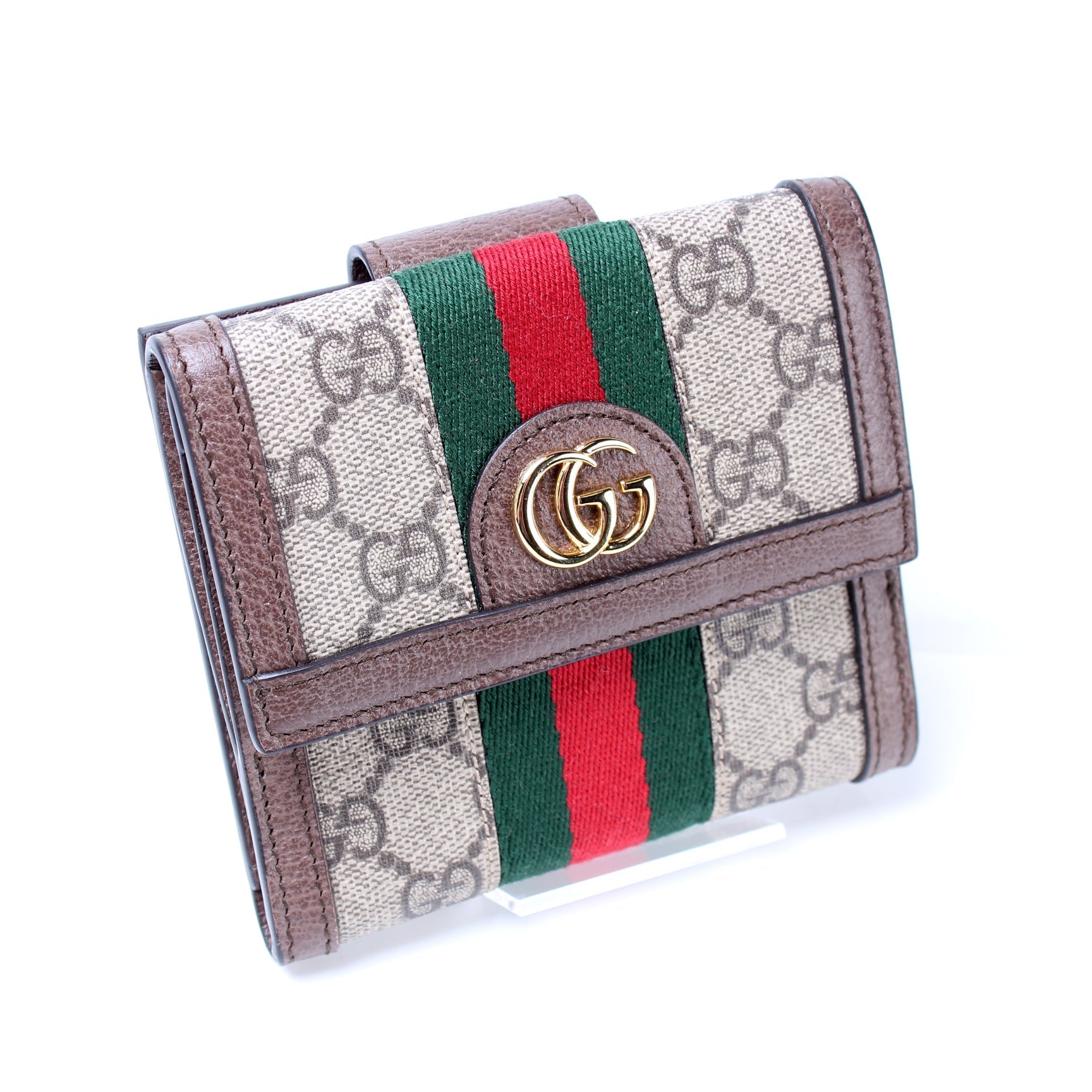 523173 Ophidia GG Supreme French Flap Wallet lbcase