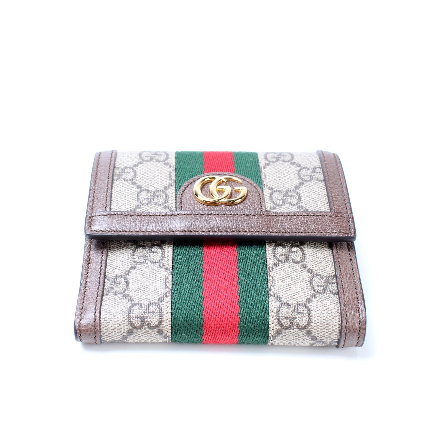 523173 Ophidia GG Supreme French Flap Wallet lbcase