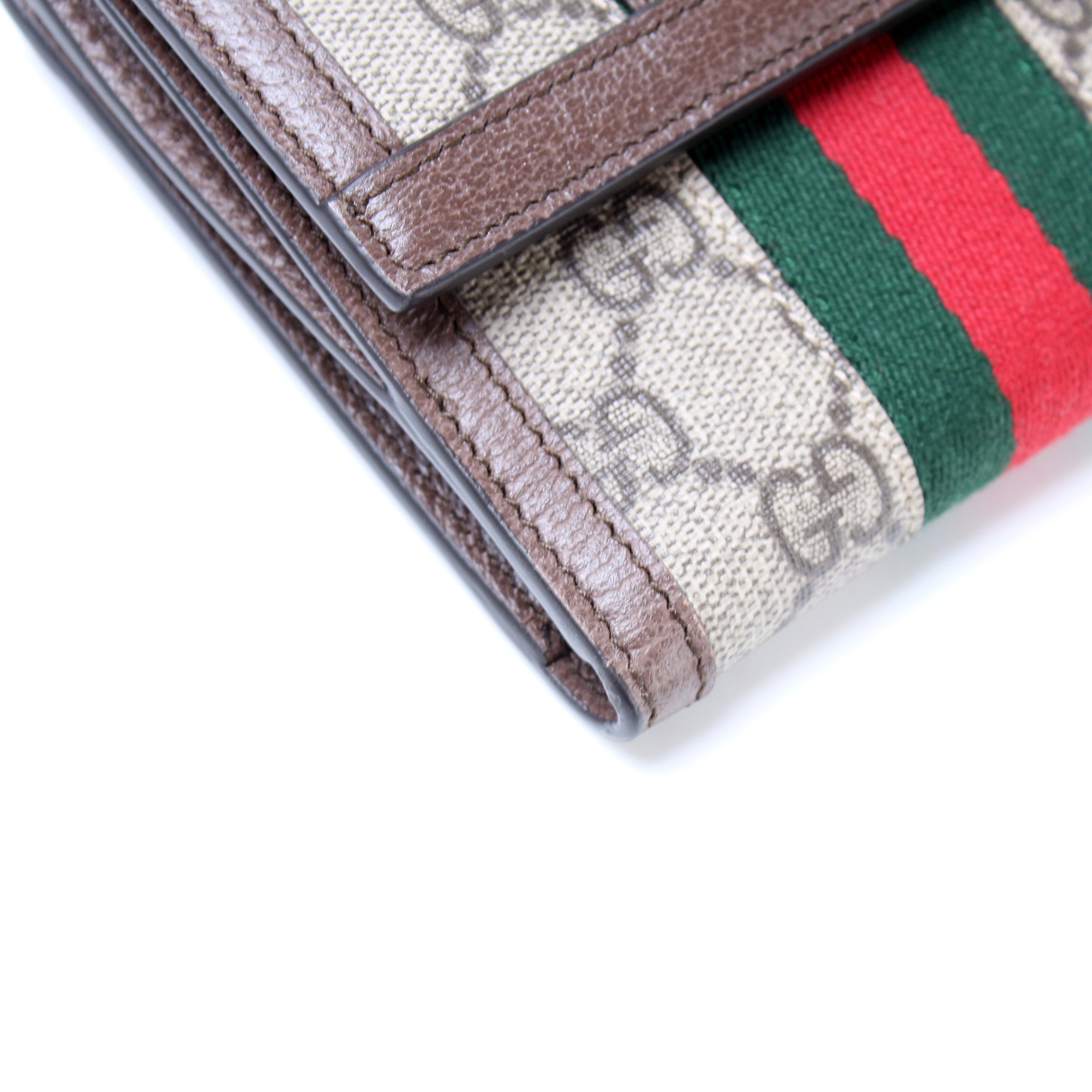 523173 Ophidia GG Supreme French Flap Wallet lbcase