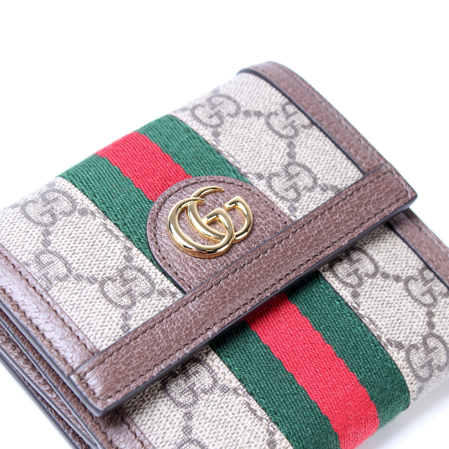 523173 Ophidia GG Supreme French Flap Wallet lbcase
