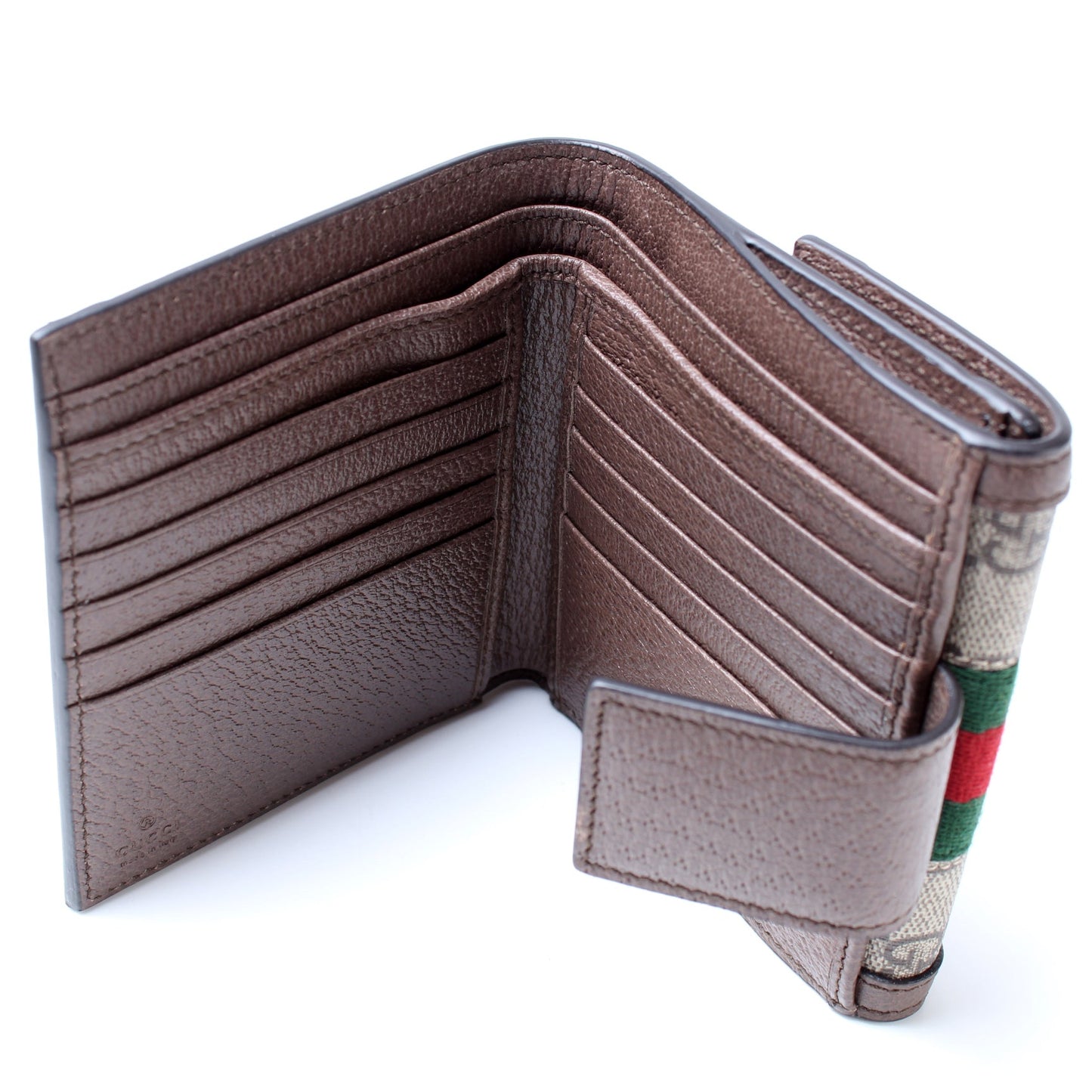 523173 Ophidia GG Supreme French Flap Wallet lbcase
