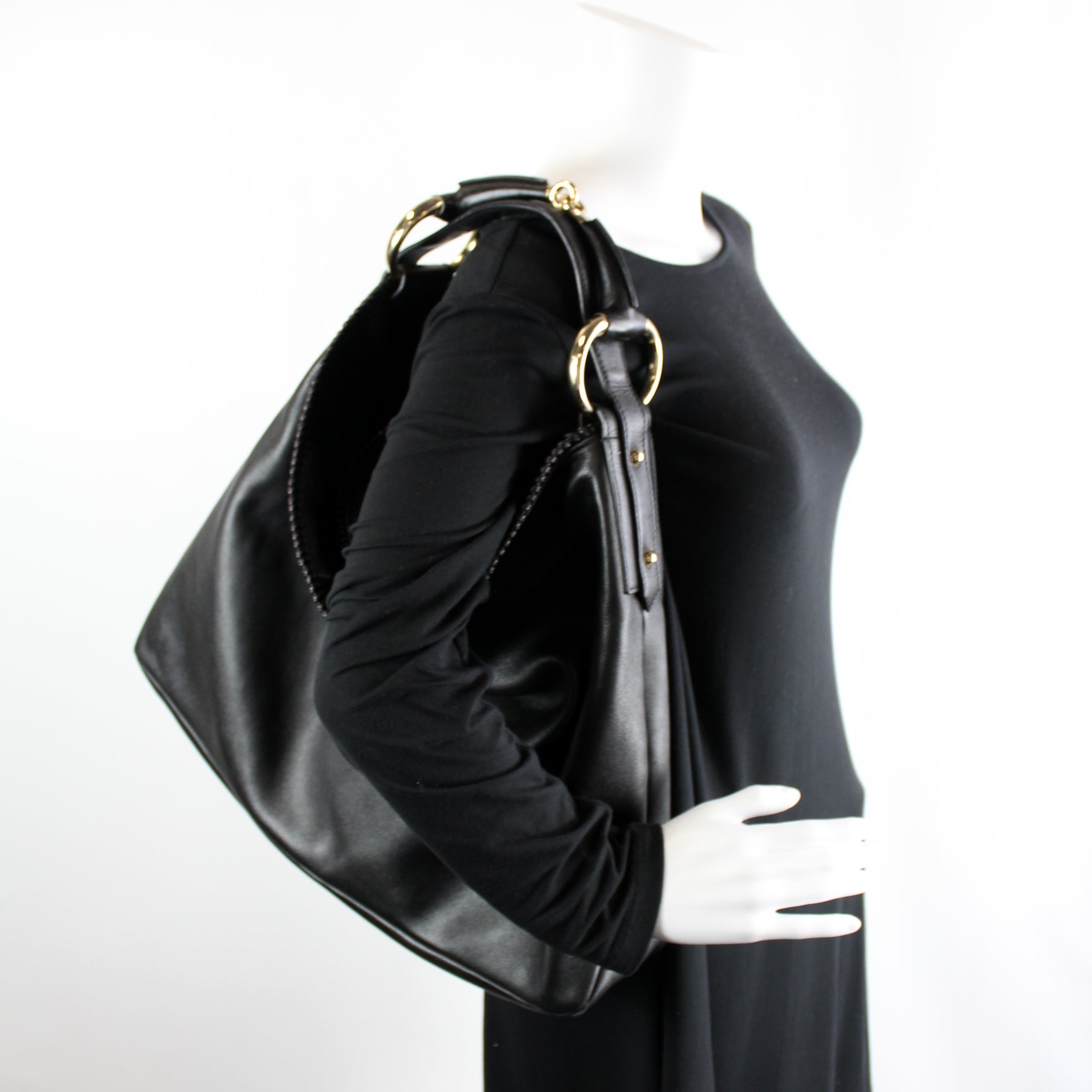 114900 Horsebit Leather Hobo lbcase