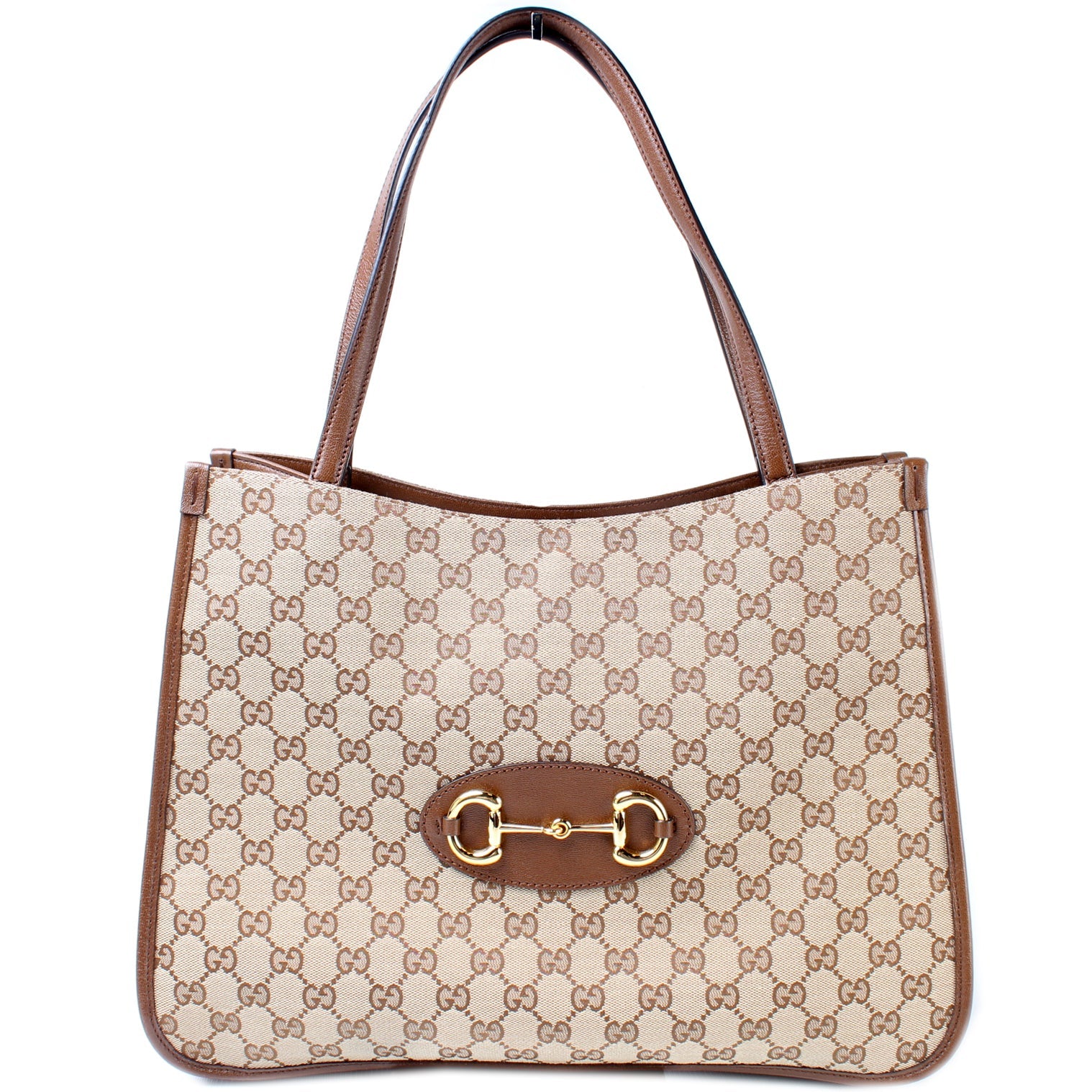 623694 1955 GG Canvas Horsebit Tote lbcase