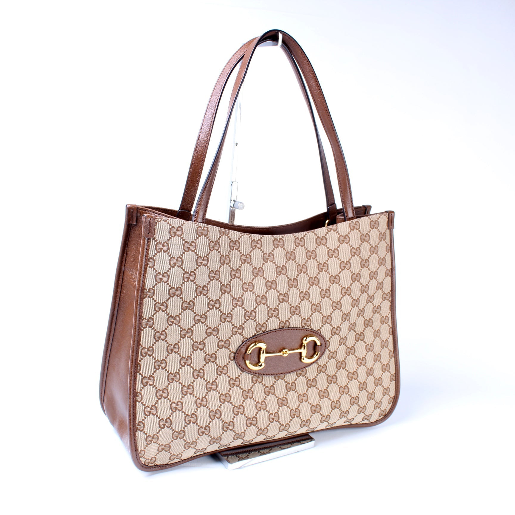 623694 1955 GG Canvas Horsebit Tote lbcase