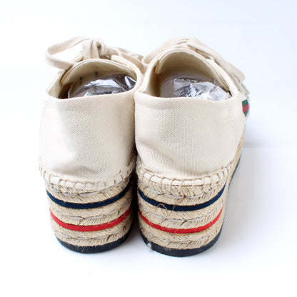 Logo Platform Espadrilles Size 38 lbcase