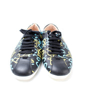408527 Falacer Graffiti Sneakers Size 40.5
