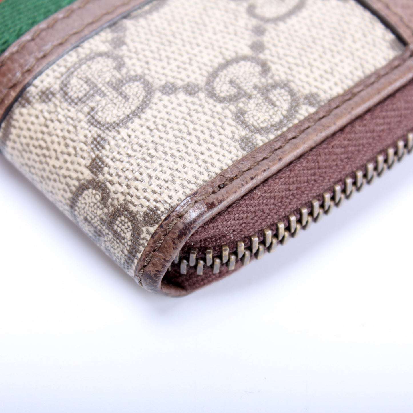 597613 GG Supreme Zip Around Card Case lbcase