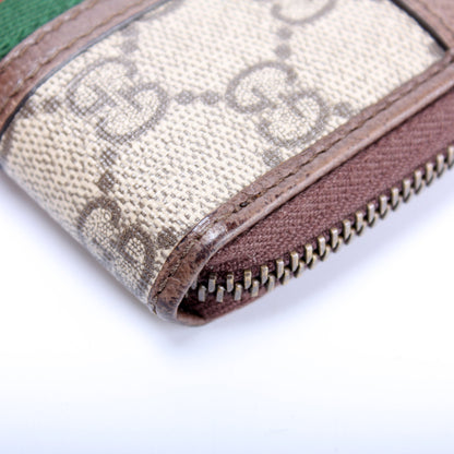 597613 GG Supreme Zip Around Card Case lbcase