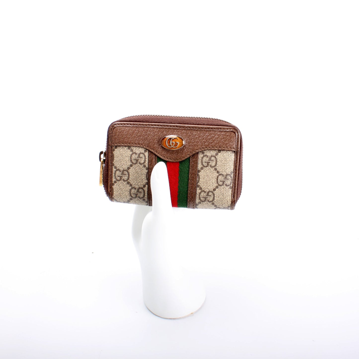 597613 GG Supreme Zip Around Card Case lbcase