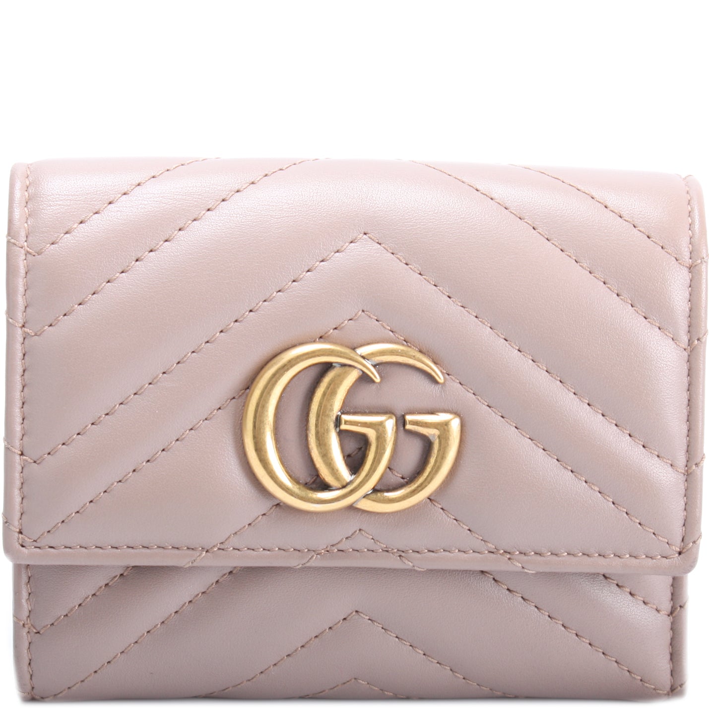 474302 GG Marmont Compact Wallet lbcase