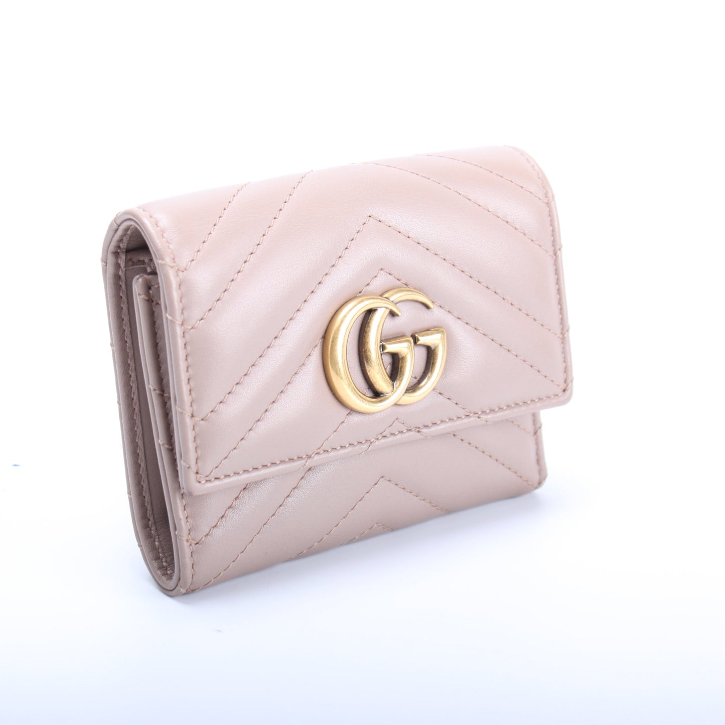 474302 GG Marmont Compact Wallet lbcase