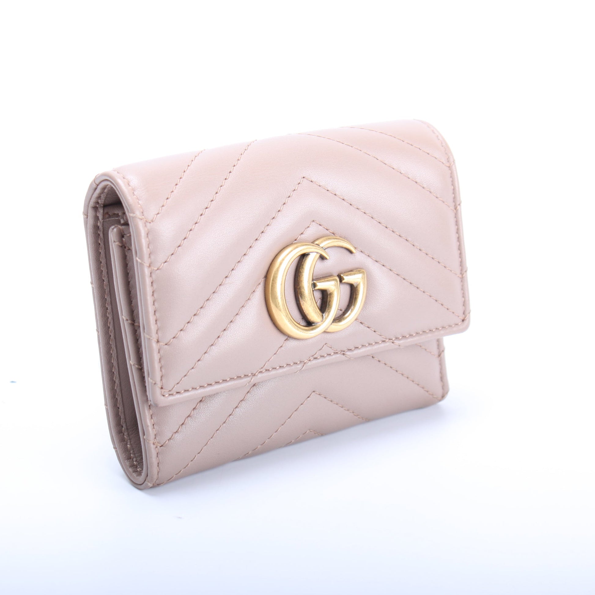 474302 GG Marmont Compact Wallet lbcase