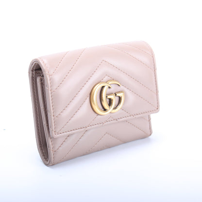 474302 GG Marmont Compact Wallet lbcase