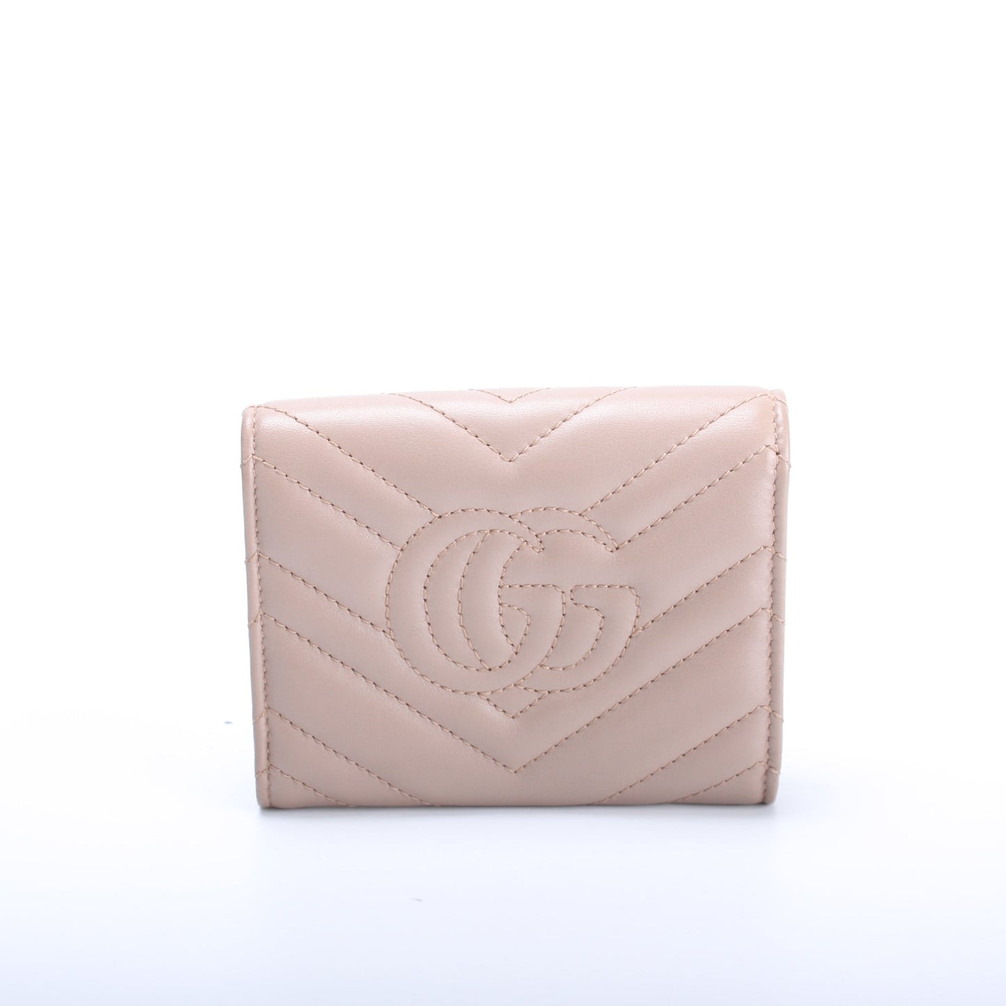 474302 GG Marmont Compact Wallet lbcase