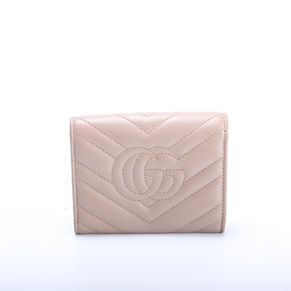 474302 GG Marmont Compact Wallet lbcase