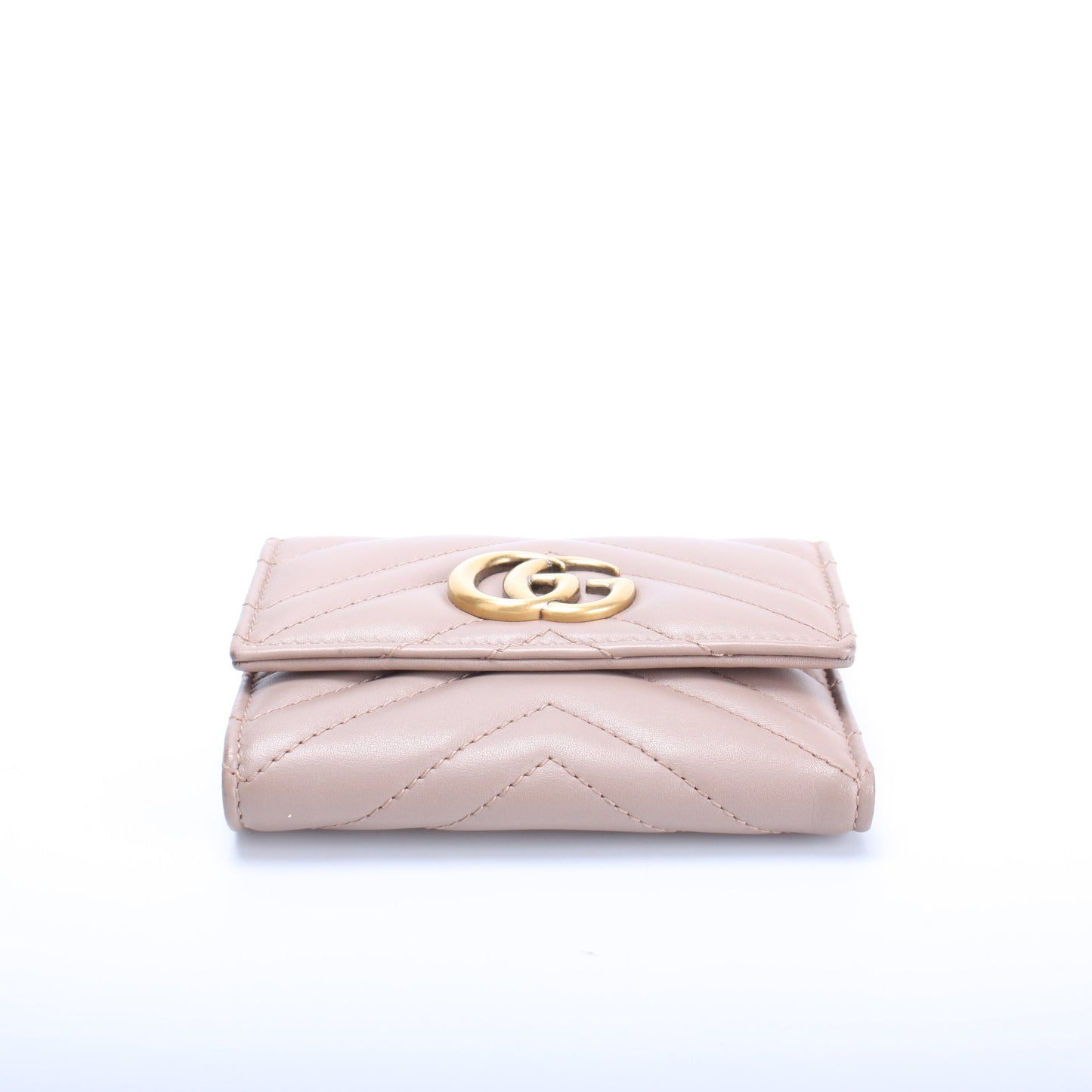 474302 GG Marmont Compact Wallet lbcase