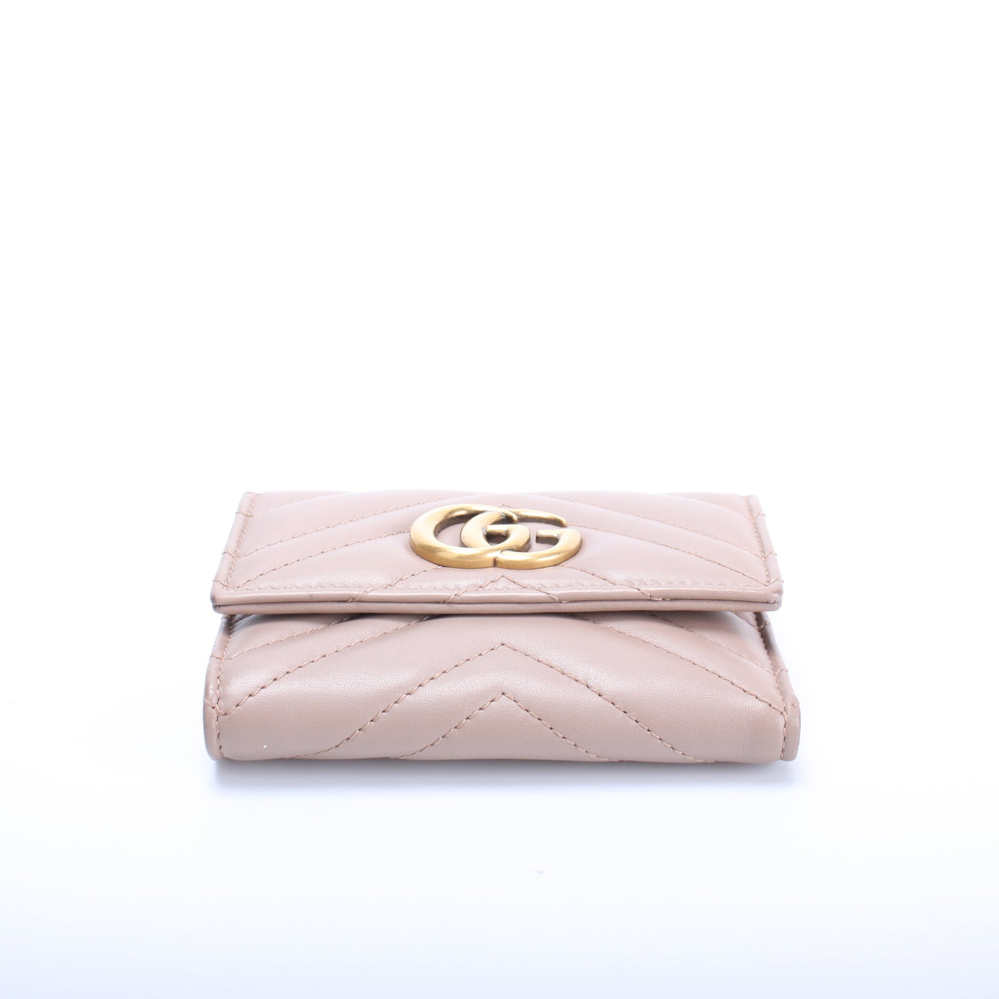 474302 GG Marmont Compact Wallet lbcase