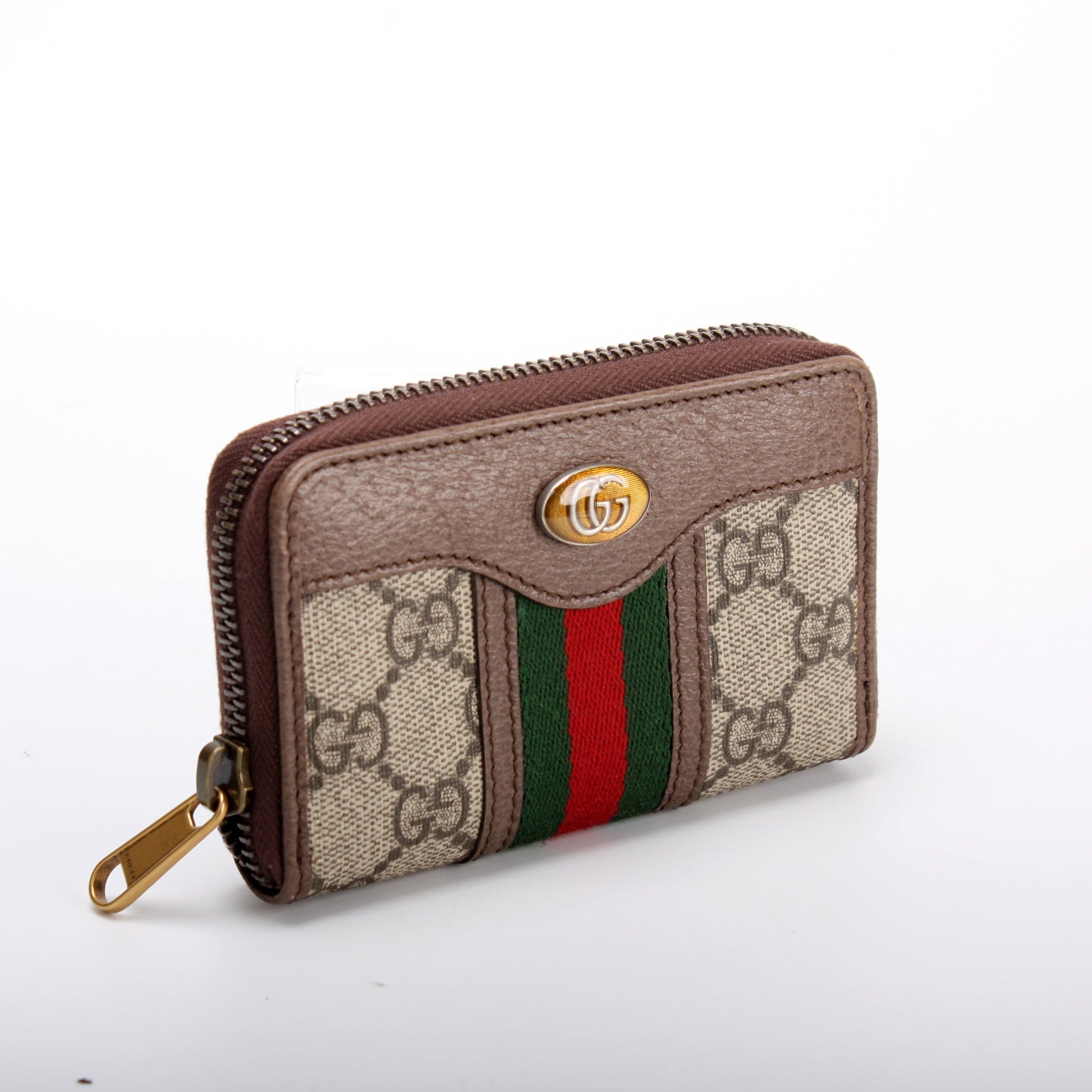 597613 GG Supreme Zip Around Card Case lbcase