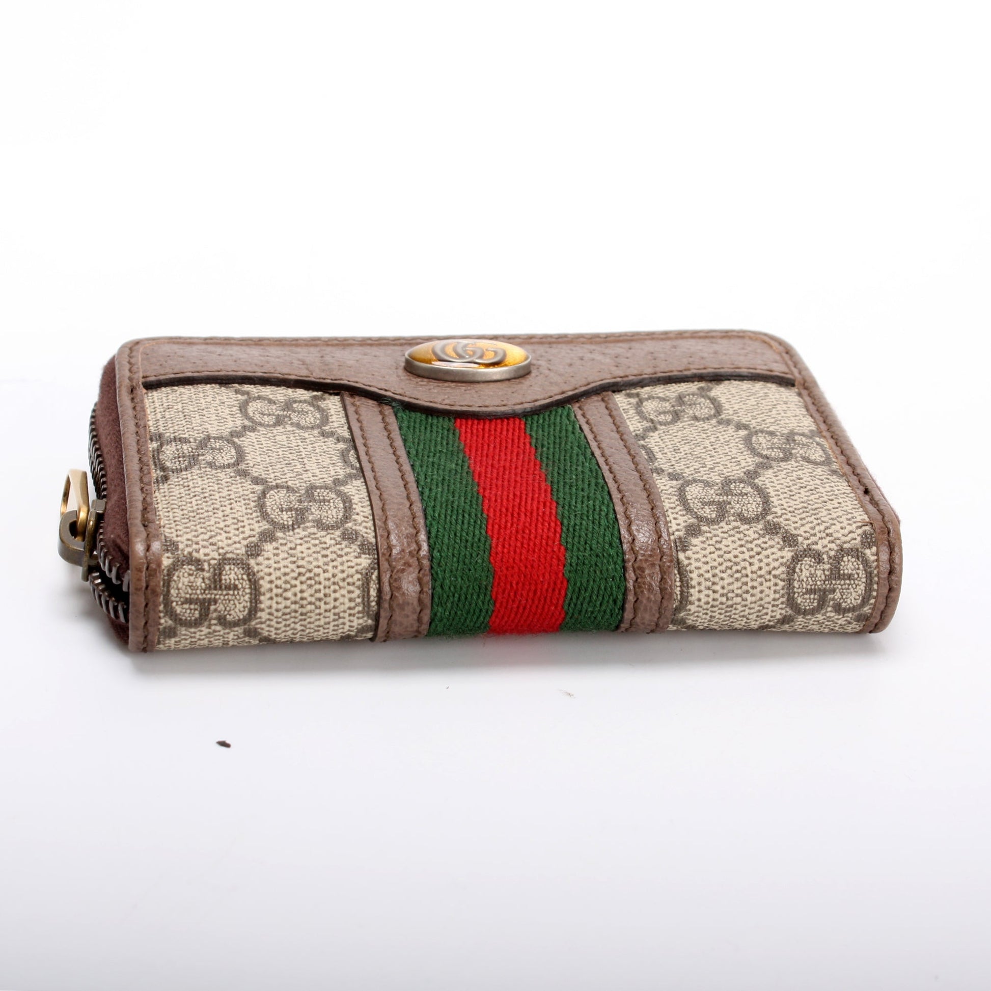 597613 GG Supreme Zip Around Card Case lbcase