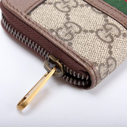 597613 GG Supreme Zip Around Card Case lbcase