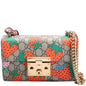 409487 GG Supreme Strawberry Small Padlock Shoulder Bag lbcase