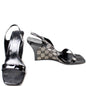 GG Canvas Slingback Wedge Size 38.5 lbcase